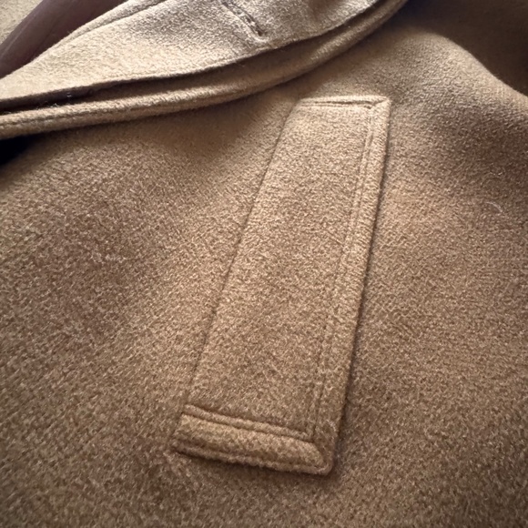 Vintage Italian Wool and Silk Camel Coat - Picture 5 of 5